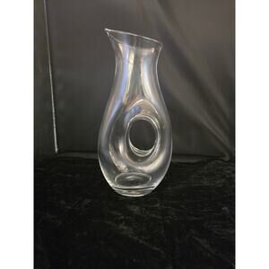 Polish Pitcher Carafe‎ Eternity Badash Crystal Clear Glass 48oz Poland Handmade